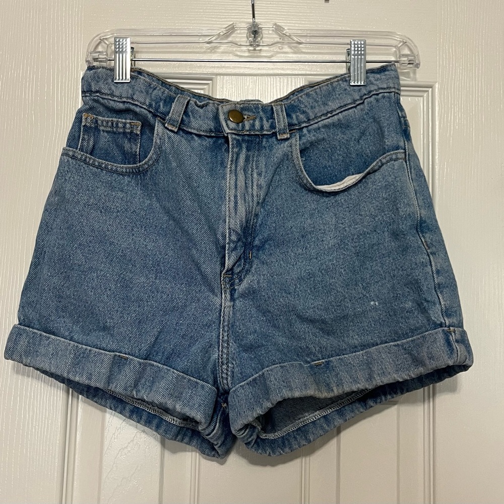 American Apparel Jean shorts size 28 with faded tag.